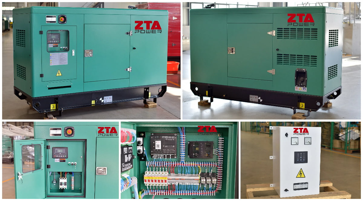 Green Color Silent Generator 80kva